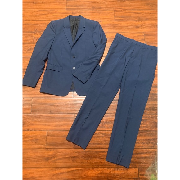 Theory Other - Theory Mens Blue Slim Fit 2 Piece Suit Blazer Jacket 38R Trousers Pants 31x30